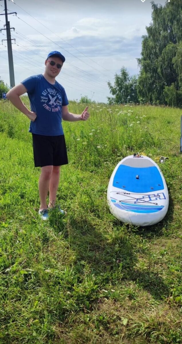 Подготовка к сап сплаву по реке Истра и Москва